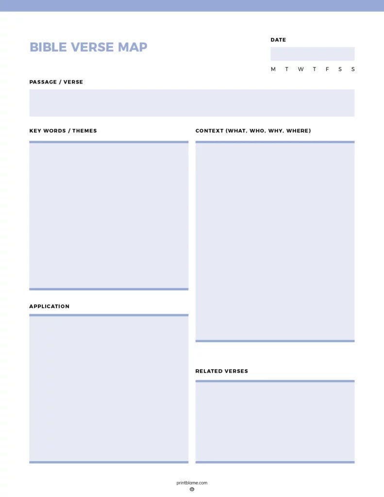 Bible Verse Mapping Templates 16 FREE Printable Worksheets(05)