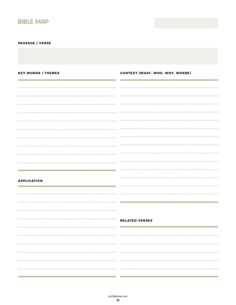 Bible Verse Mapping Templates 16 FREE Printable Worksheets(03)
