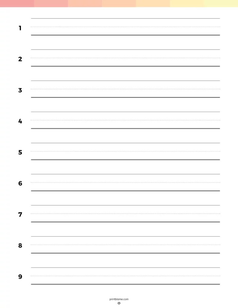 Handwriting Practice Paper Printable FREE Kindergarten Paper PDF Handwriting Practice Paper Printable FREE Kindergarten Paper PDF