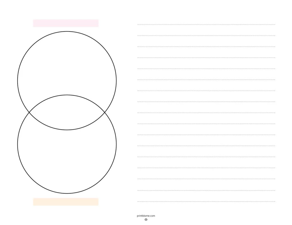 Venn Diagram Template PDF's 10 FREE 2 & 3 Circle Ven Diagram Printables