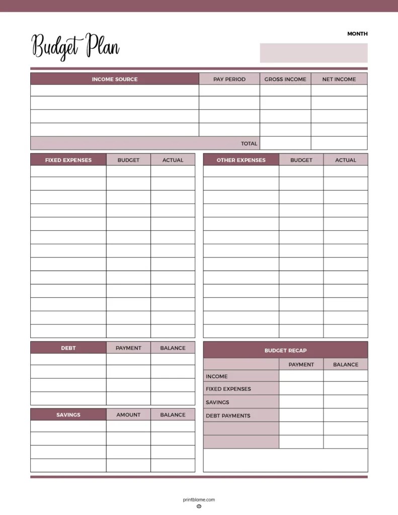 Printable Budget Worksheet Free 16 Budget Sheet Printables Printable Budget Worksheet Free 16 Budget Sheet Printables