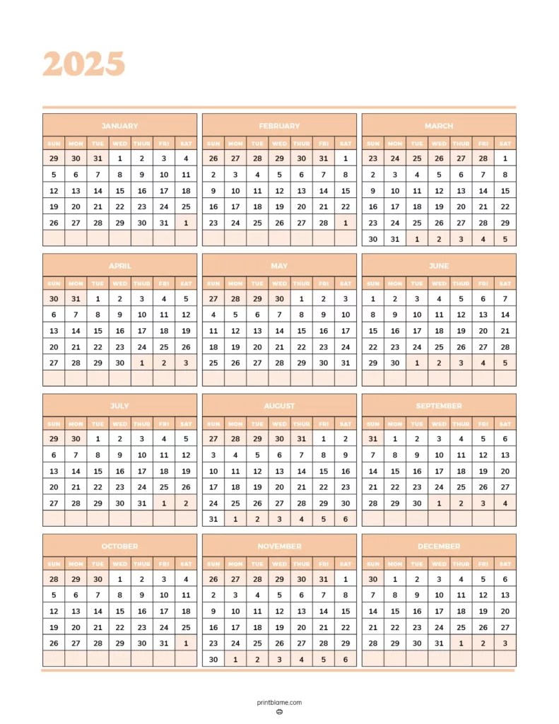 2025 Calendar Printables 50 FREE Printable Calendars 2025 2025 Calendar Printables 50 FREE Printable Calendars 2025