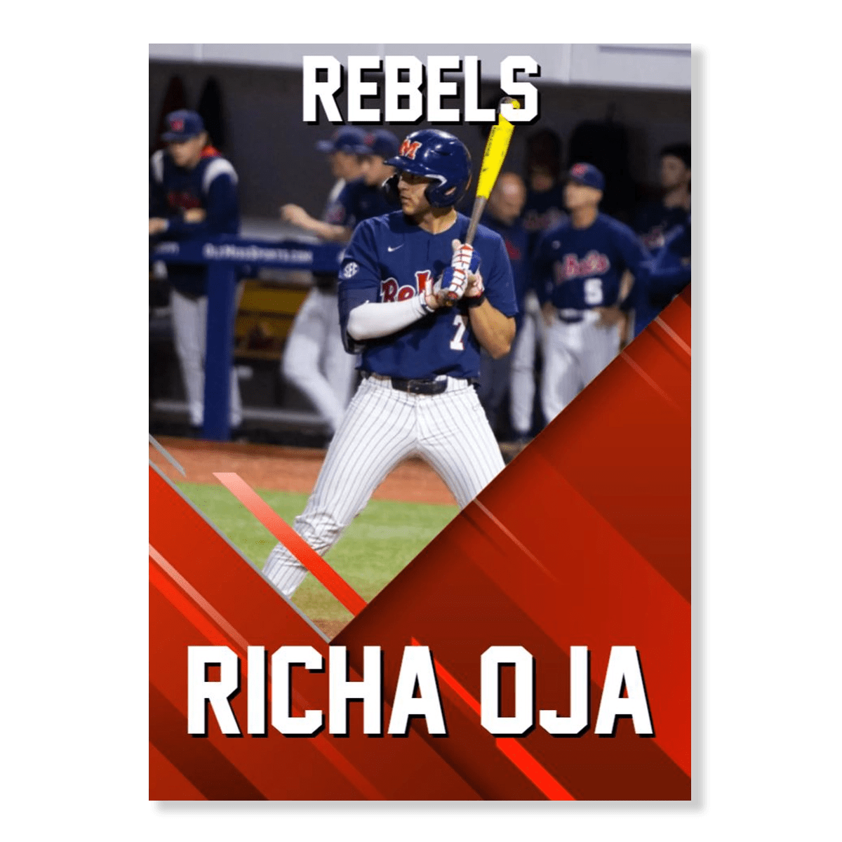 Baseball Card Template 11 Modern Print Cards