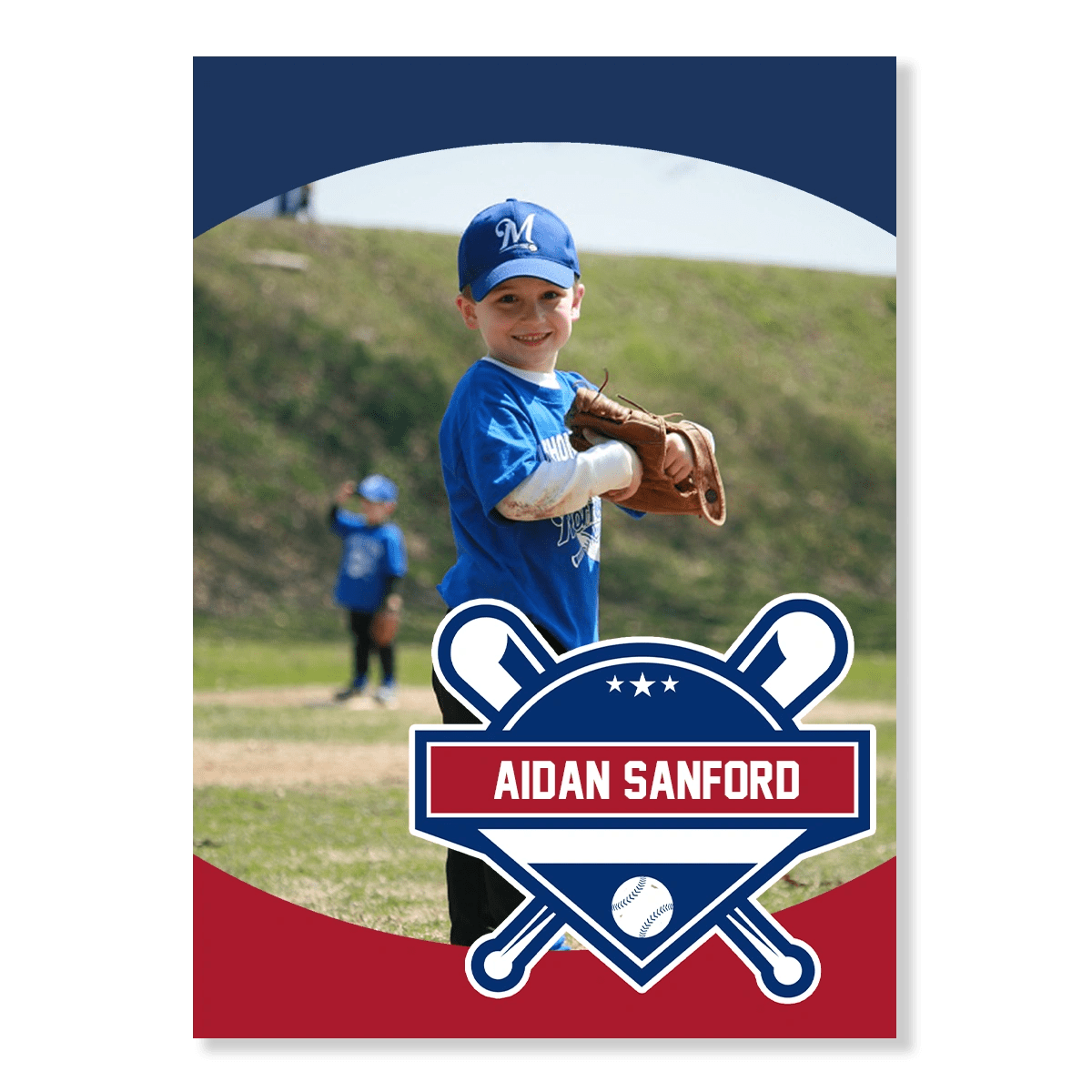 Baseball Card Template 8 American Print Cards