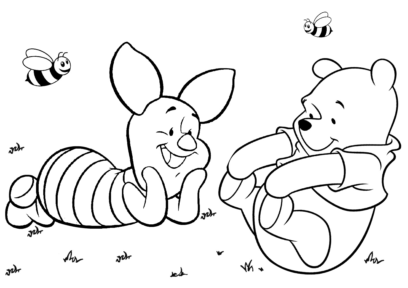 23 Winnie the Pooh Coloring Pages Printable PDFs Print Color Craft