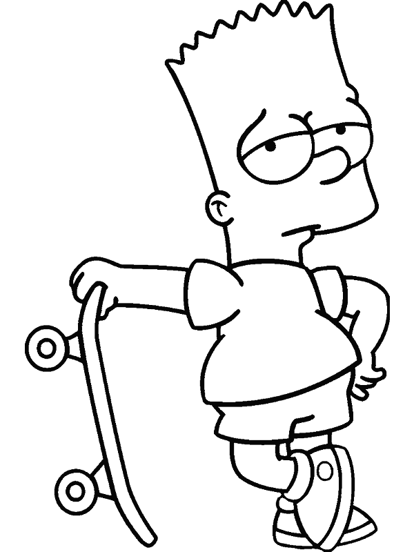 Meet the yellow family Simpsons Coloring pages and Meet the yellow family Simpsons Coloring pages and