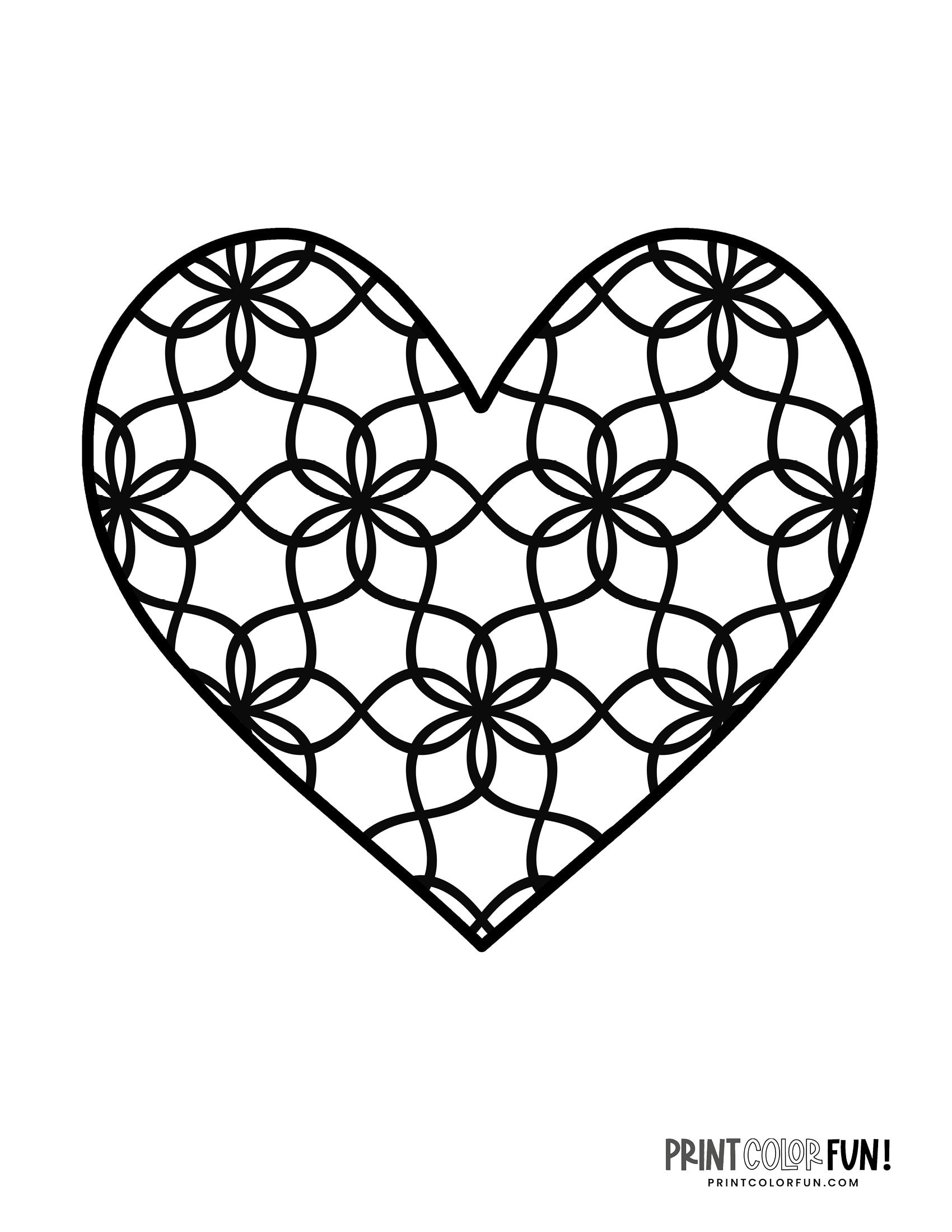 Free Printable Heart Coloring Pages