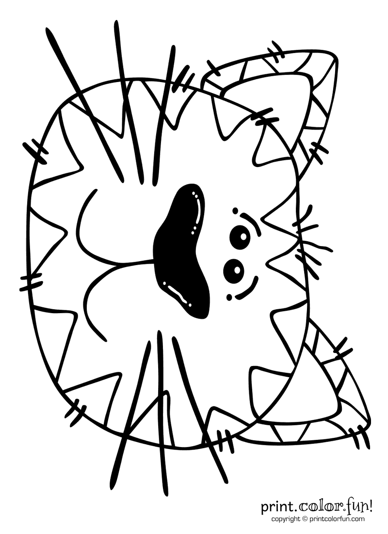Cartoon Cat S Coloring Pages Learny Kids