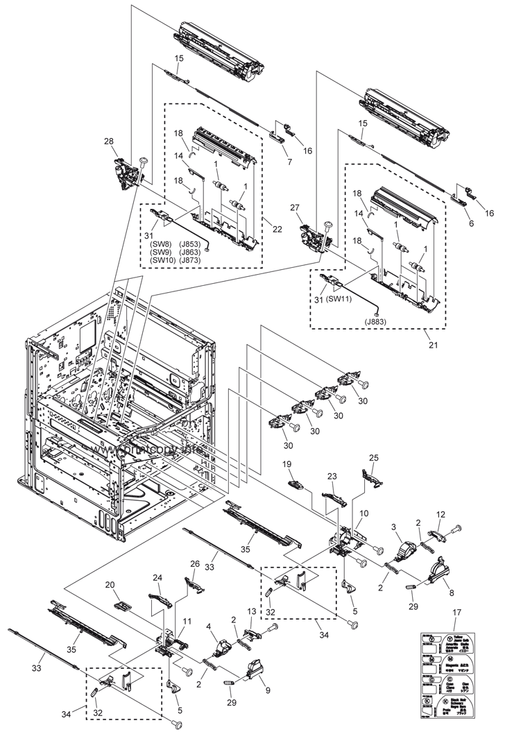 Parts Catalog > Canon > iR Advance C2030 > page 9