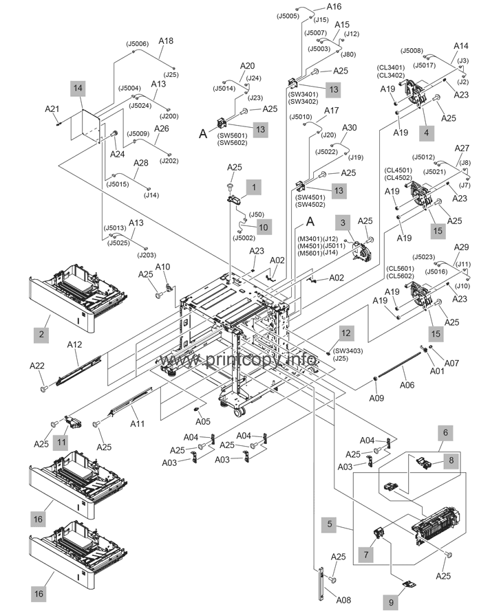 Parts Catalog > HP > LaserJet M607n Enterprise > page 26