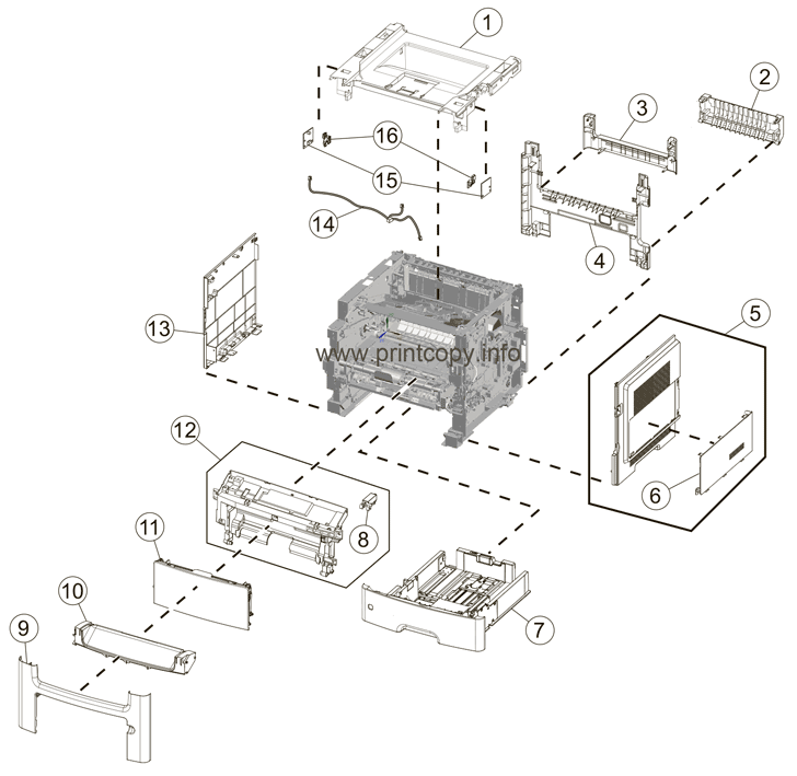 Parts Catalog > Lexmark > MX611de > page 1
