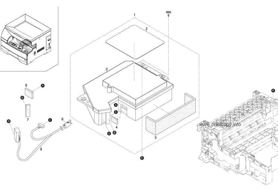 Parts Catalog > Kyocera > KM1810 > page 9