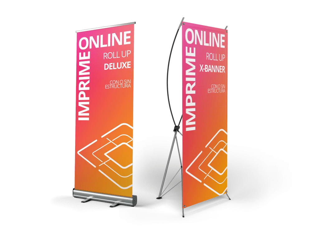 Impresión online de Roll Up publicitarios con y sin estructura