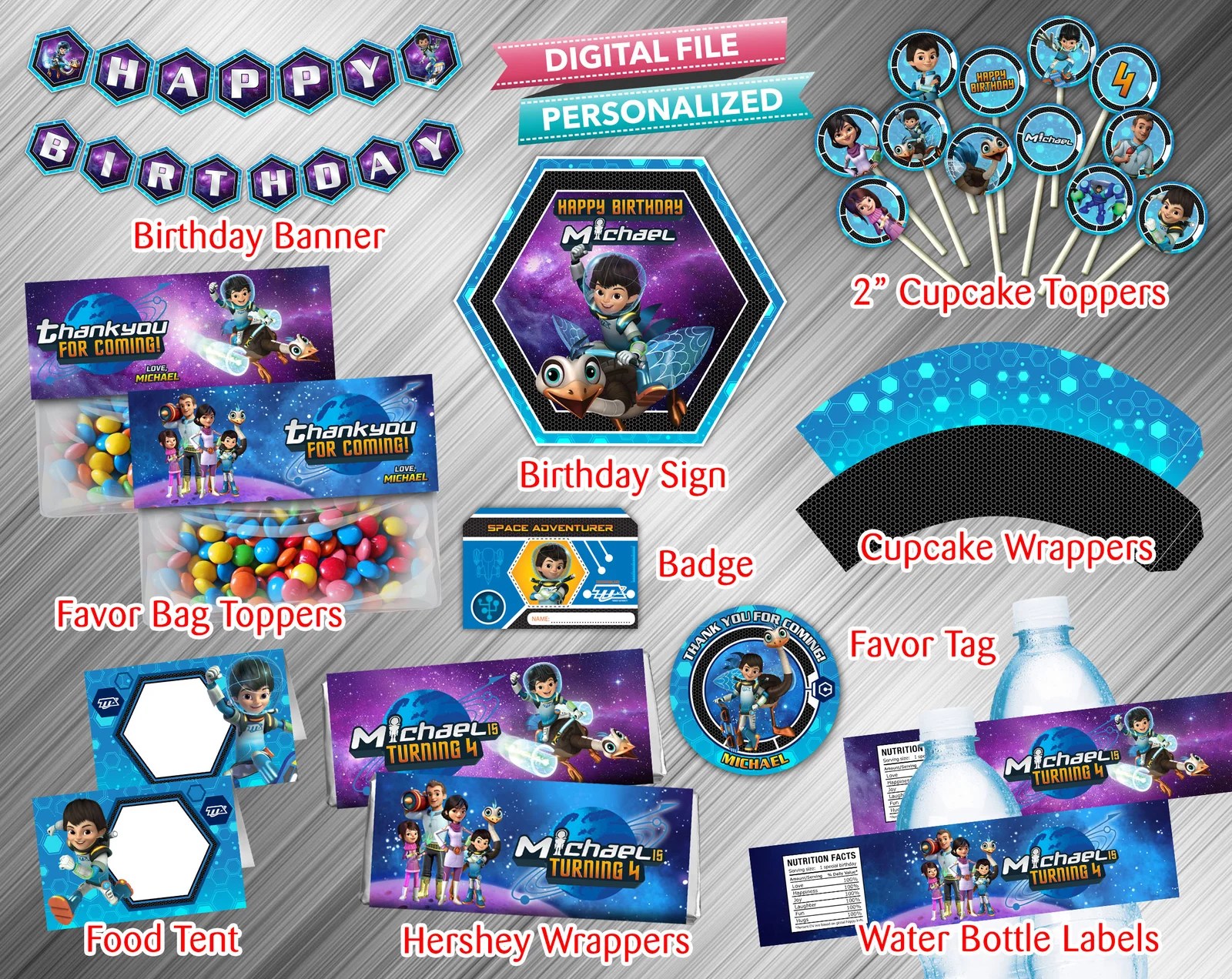 Miles From Tomorrowland Printable Birthday Package