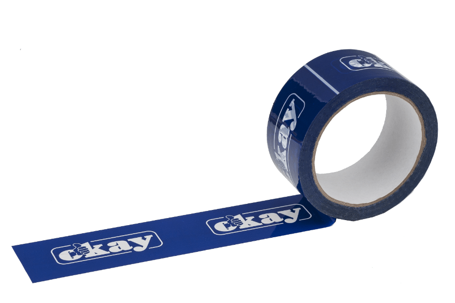 Sandwich printing of adhesive tapes