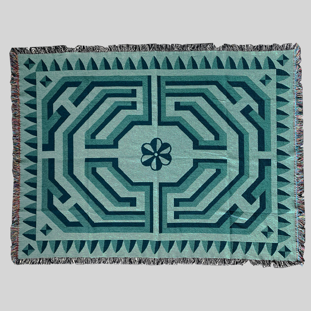 Labyrinth Throw Printed Goods