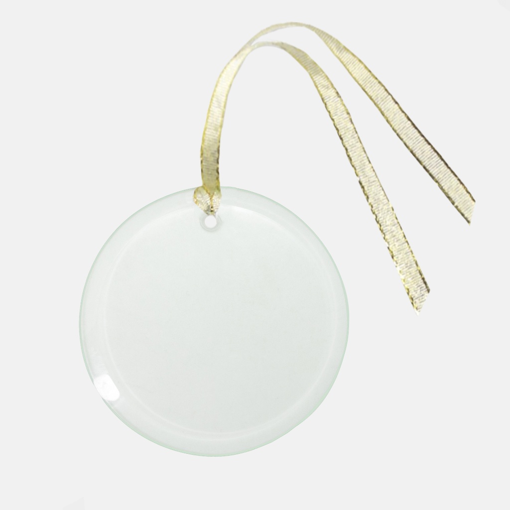 Ornament Clear Glass (Round) Printed Mint