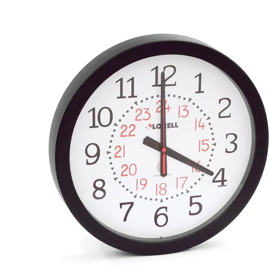 TwoColor Numerals Clock Printelect