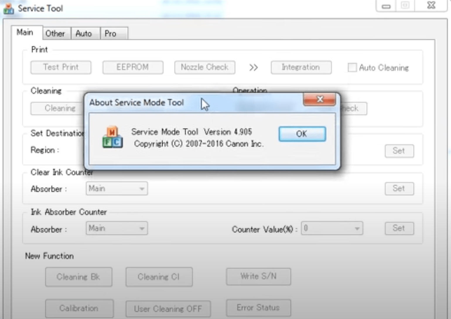 Canon Service Tool v4905 (ST4905) Download (Windows)