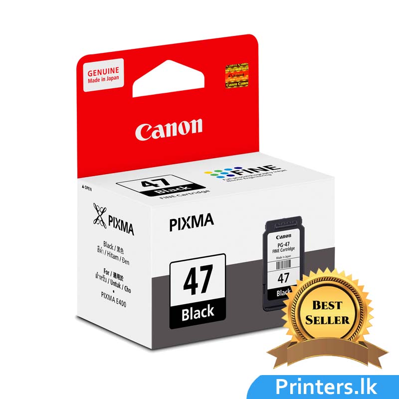 Canon PG 47 Cartridge Rs.3000 Best Price in Sri Lanka [E410E470E4270