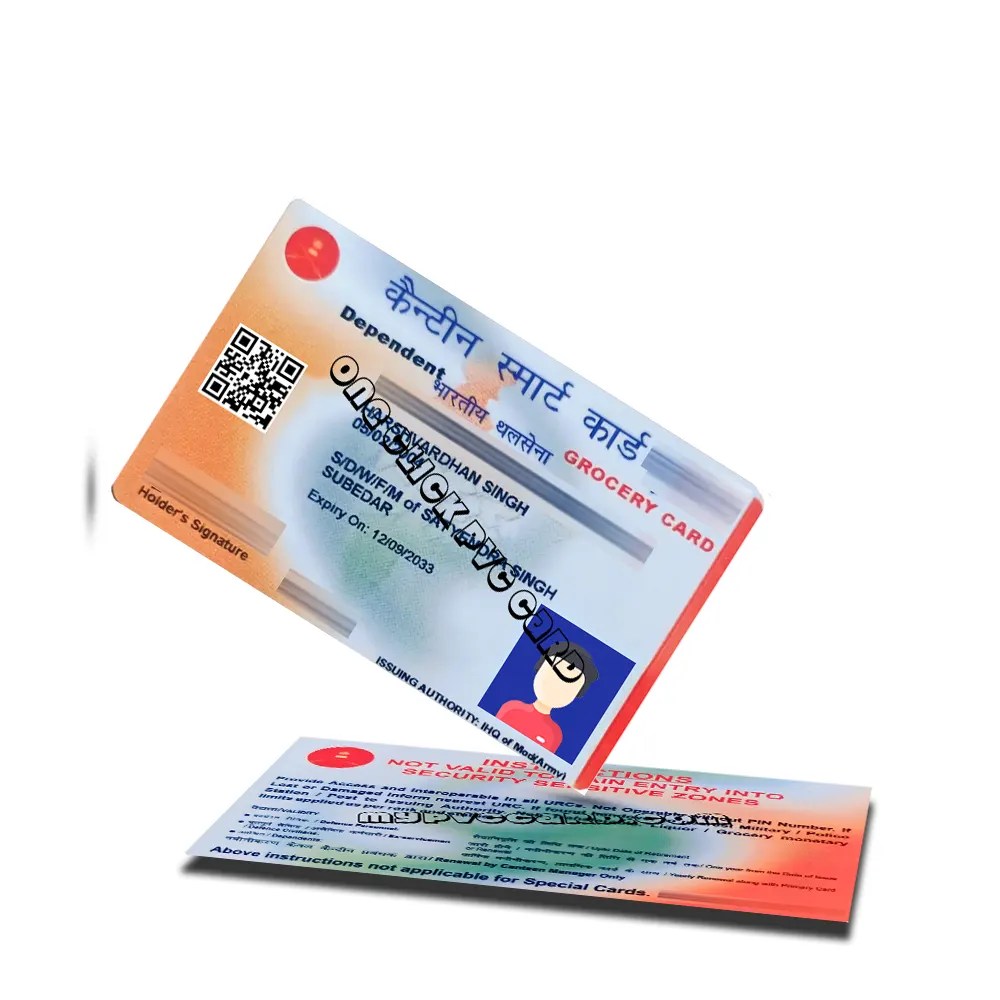 Canteen Smart Card Printing Service One Click Pvc Card