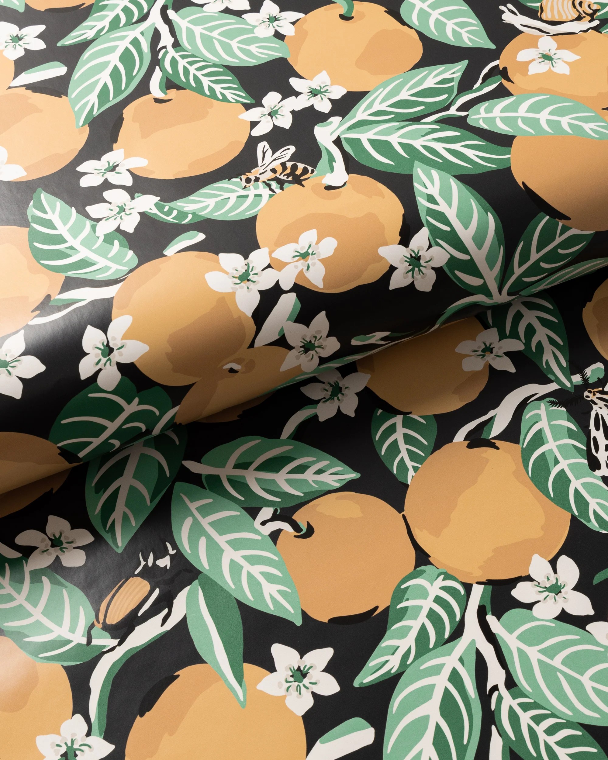 Orange Grove Peel & Stick Wallpaper Ink