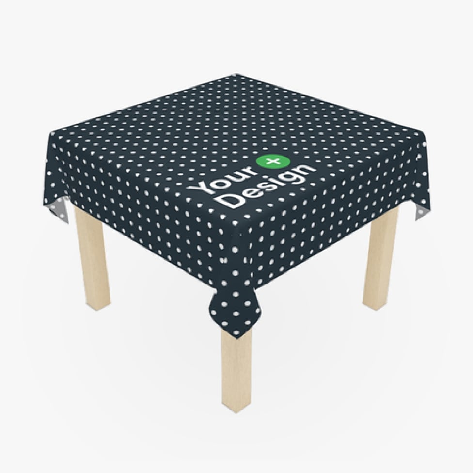 Custom Tablecloth No Minimum Order, No UpFront Costs