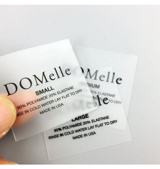 CLEAR LABELS Printing All Over