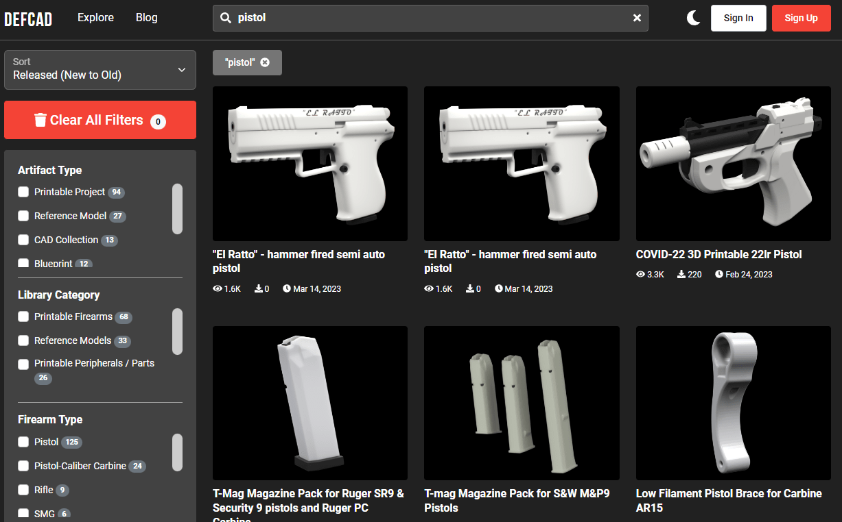 Where To Find 3D Printed Gun Files