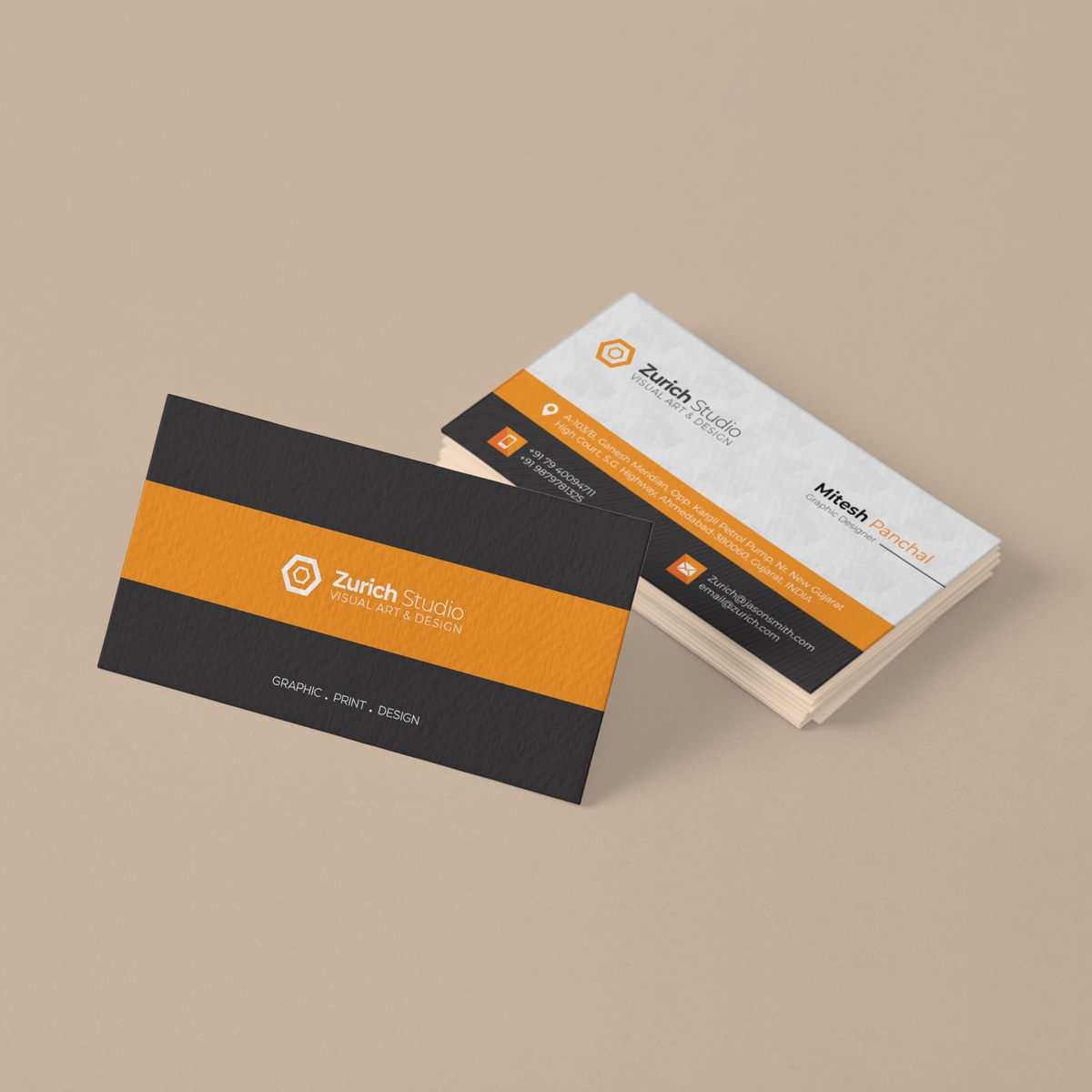 Textured Business Visiting Cards Printing in Ahmedabad PrintingO.in