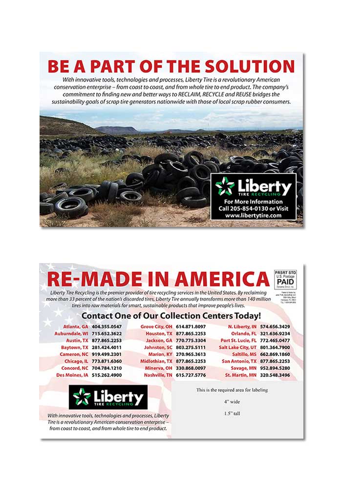 Recycling Postcard Samples