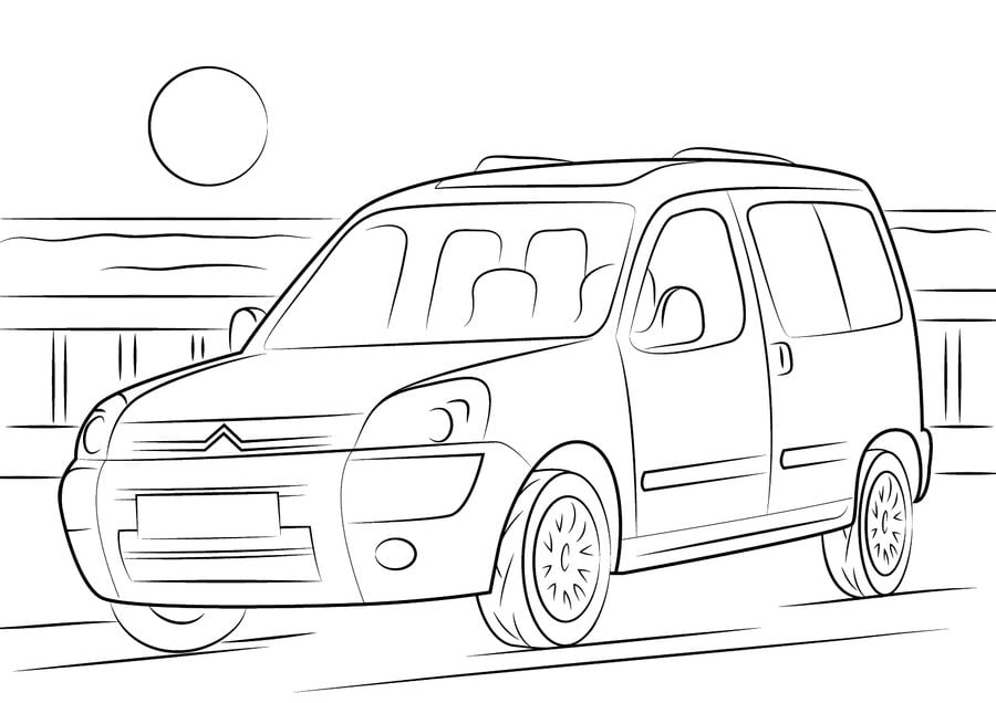 Disegni da colorare Disegni da colorare Citroën stampabile, gratuito
