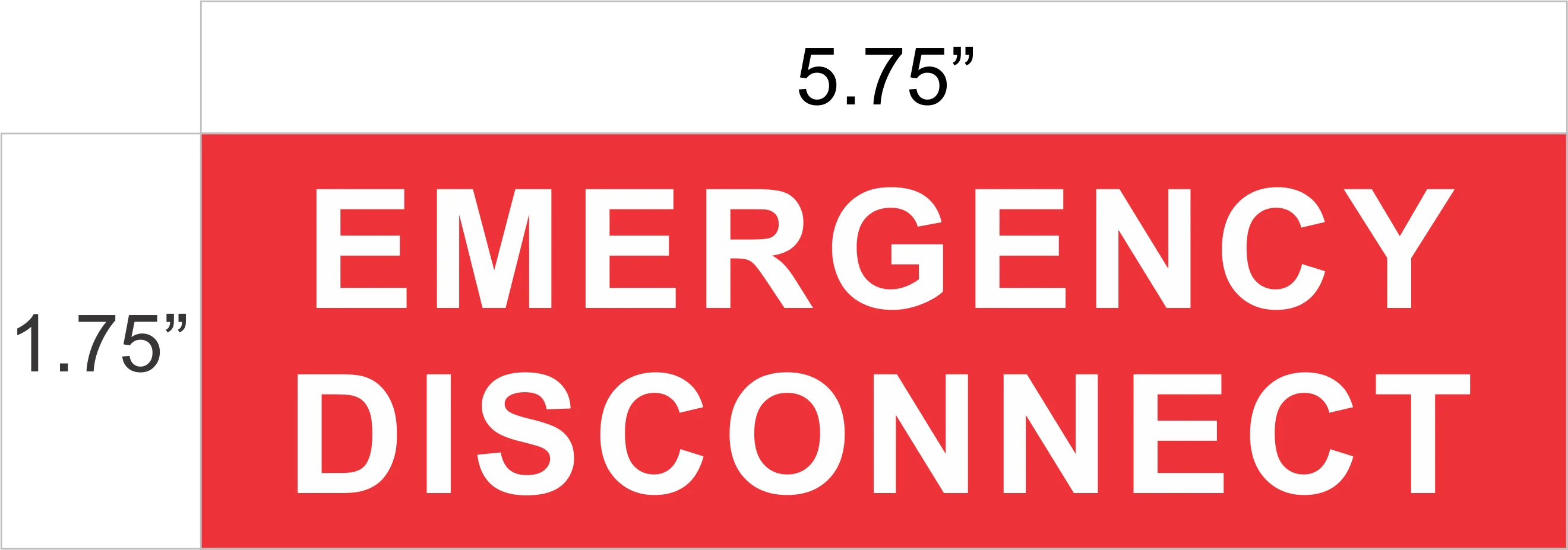 Electrical Emergency Disconnect Print My Stickers