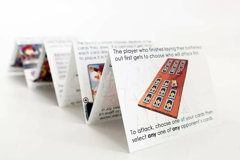 Accordion Folded Booklet for Game Instructions