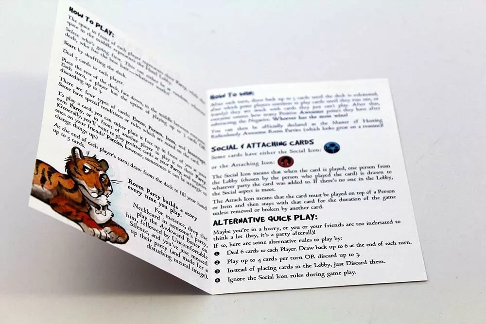 Custom Instruction Book Folded Sheet of Paper