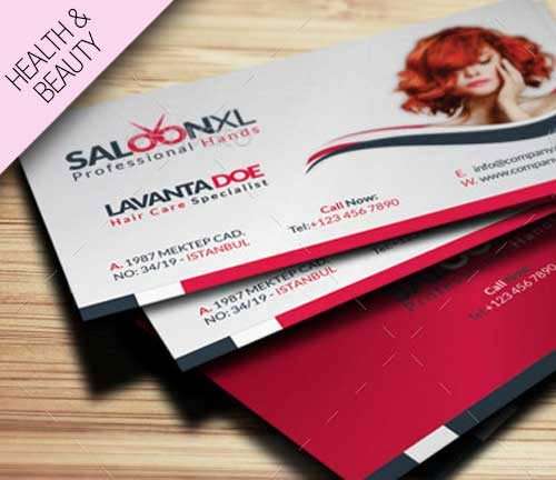 Health & Beauty Business Cards PRINTOGA DESIGN DIGITAL PRINT MARKETING. 226.887.9323