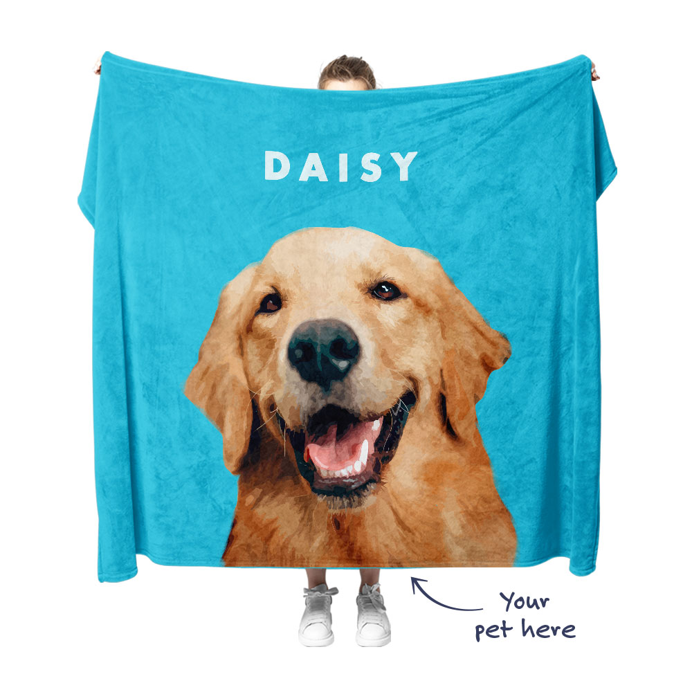 Dog Picture Blanket Create Your Own Blanket with Dogs Face