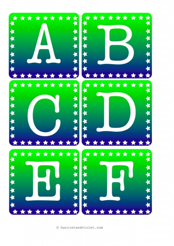 Instant Display Lettering Pastel Blue Copperplate Capital Letter