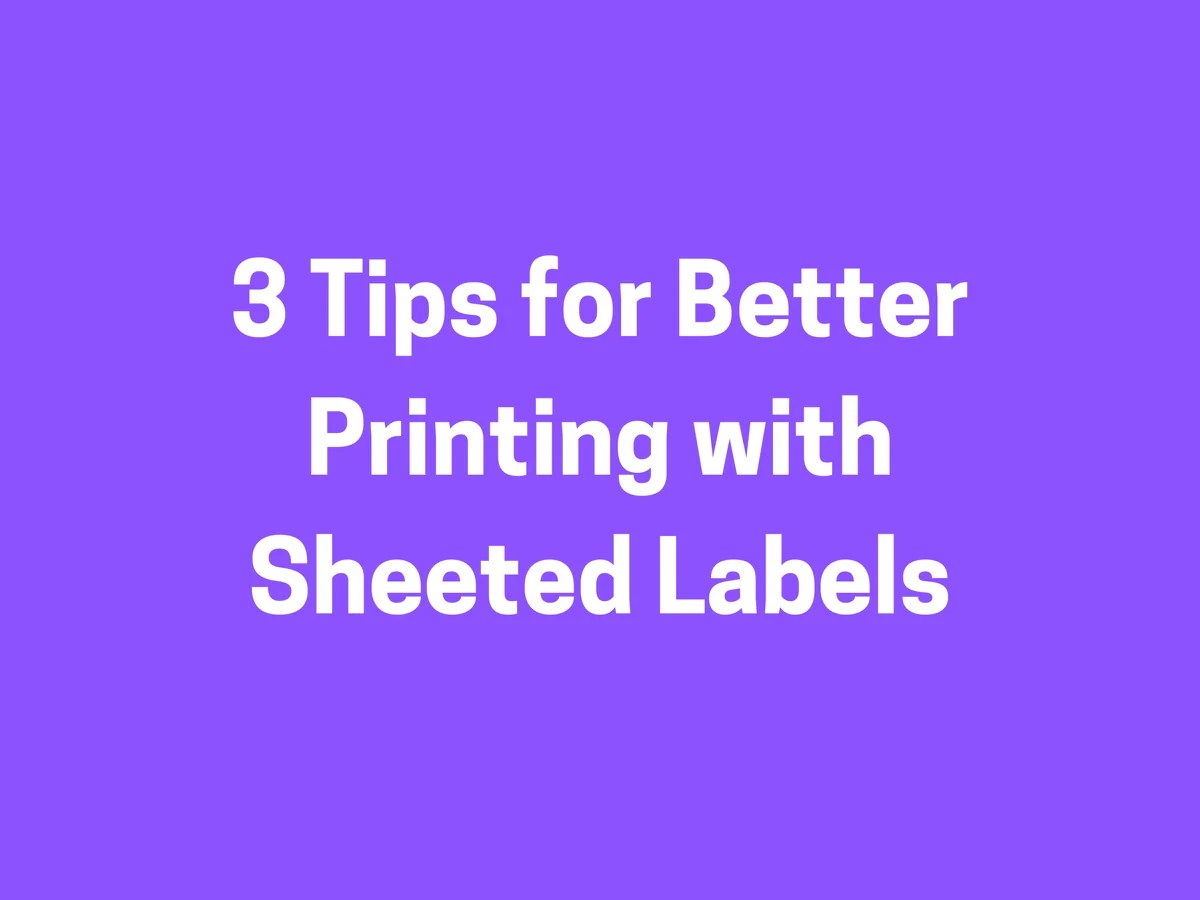Laser Printer Label Tips —