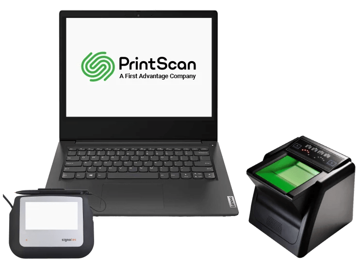 PrintScan Civil Live Scan Software Packages