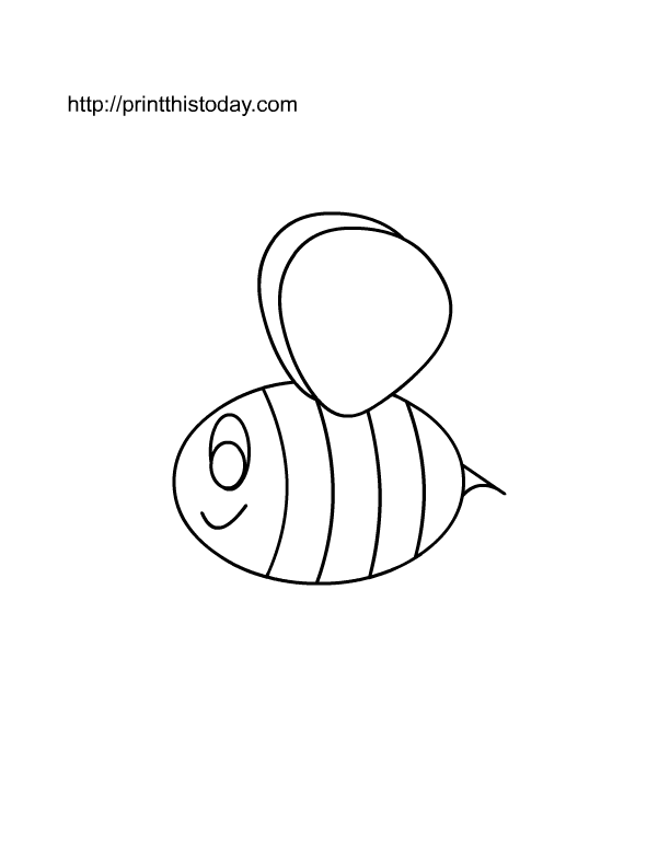 Bee Coloring Pages Etsy