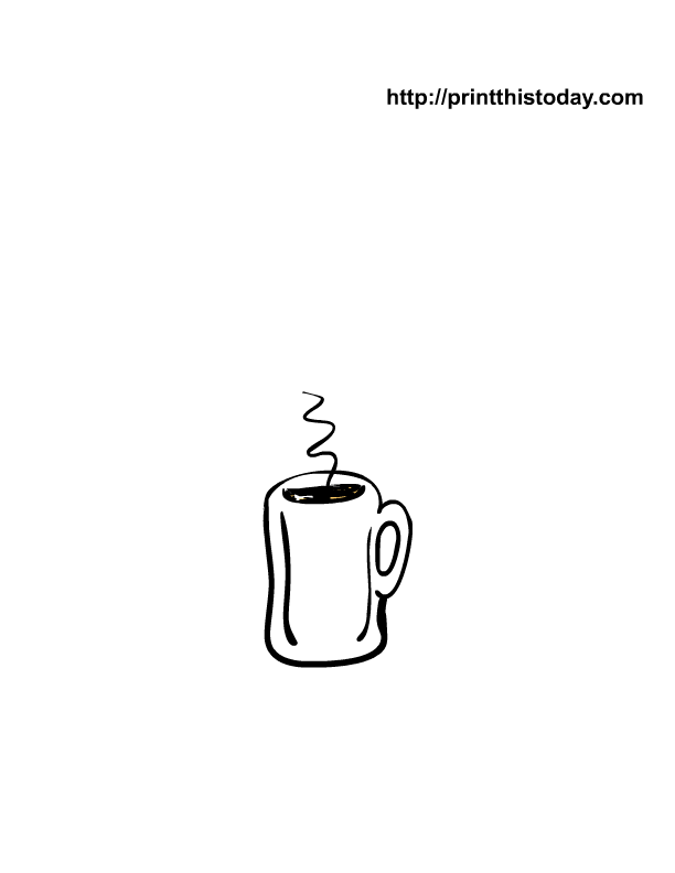 Coffee Coloring Pages Coloring Home