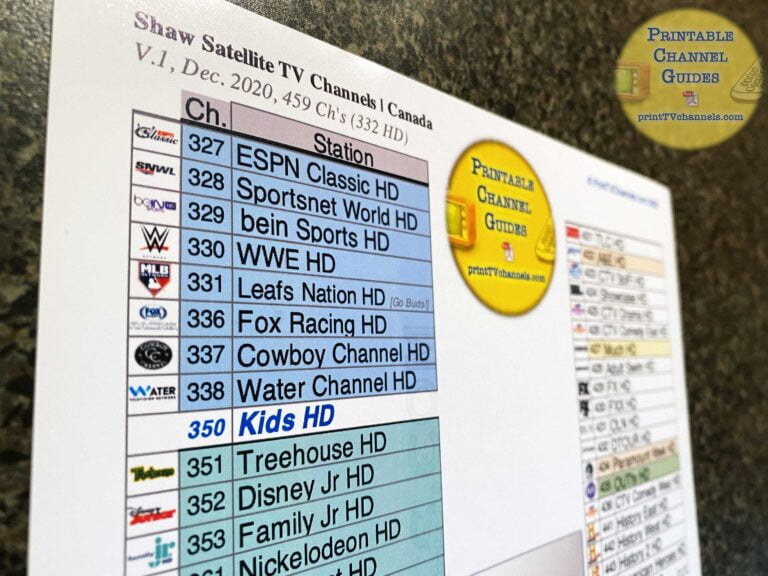Shaw Direct Satellite Channels Nationwide (Canada) Complete Version