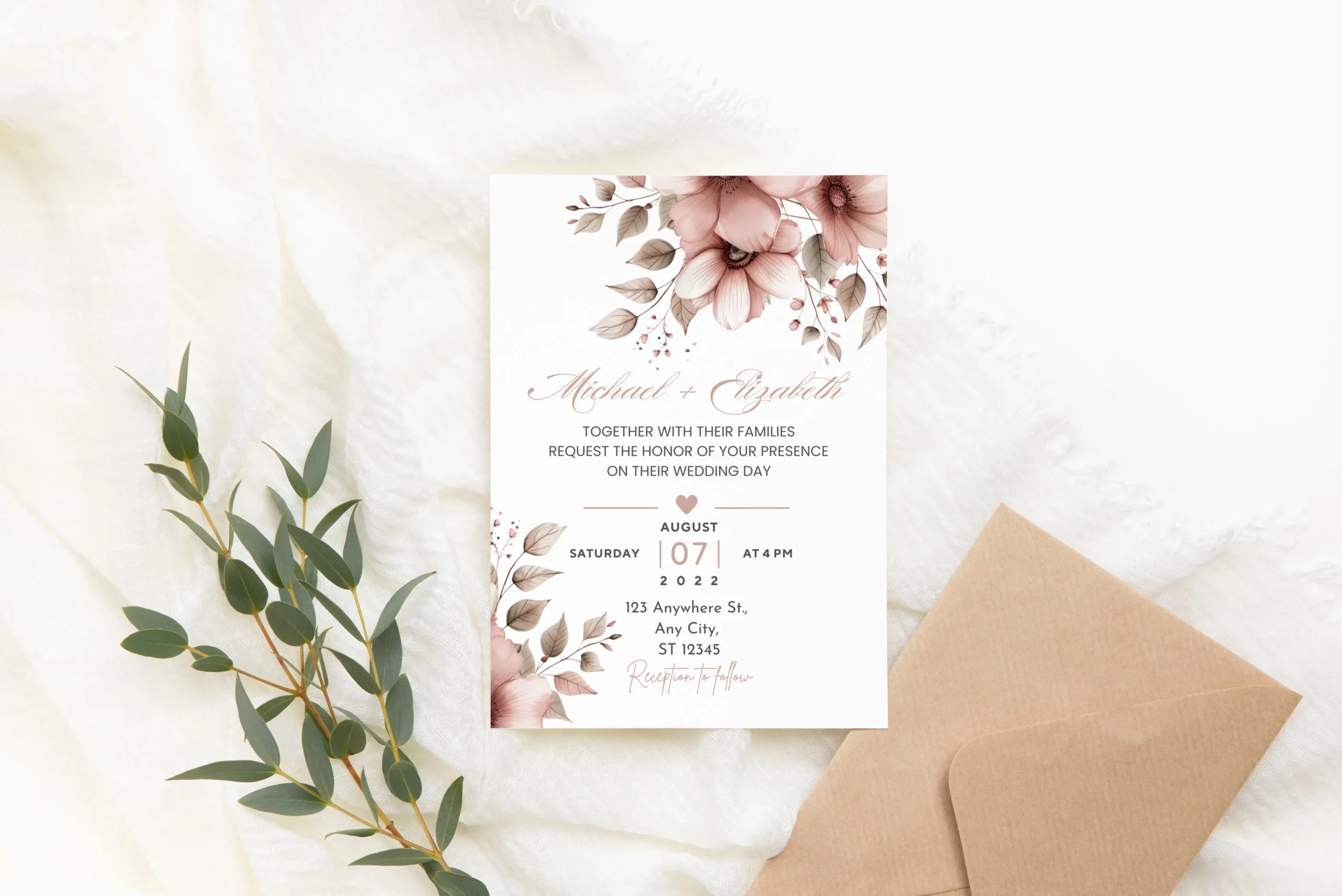 Wedding Card Design Template Free Download