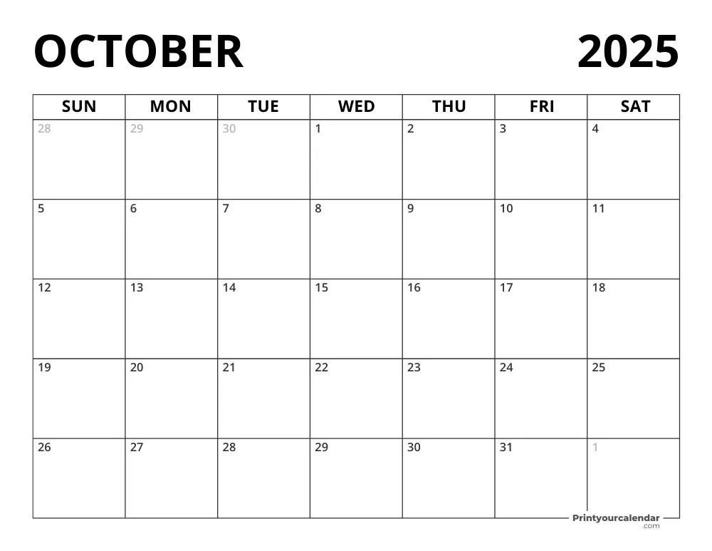 Daily Holidays And Observances October 2025 Get Ready for Fall October 2025 Calendar US Holidays and Observances