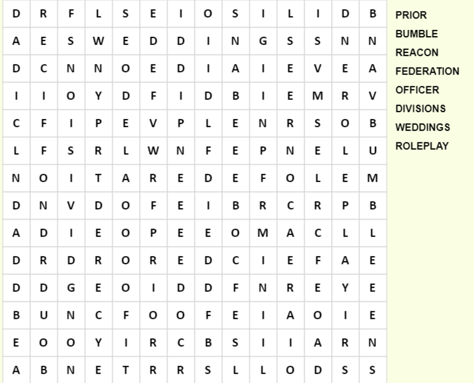 Sunday Funday Word Search, Crossword, and Where’s Prior Recon