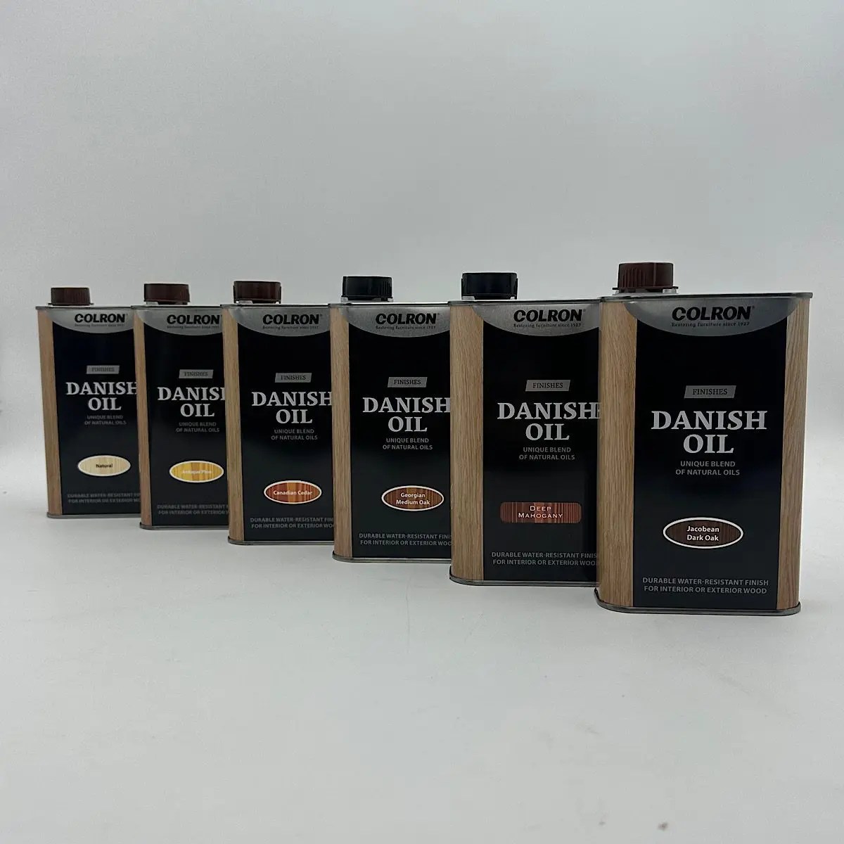 Colron Danish Oil Available In A Range Of Colours.