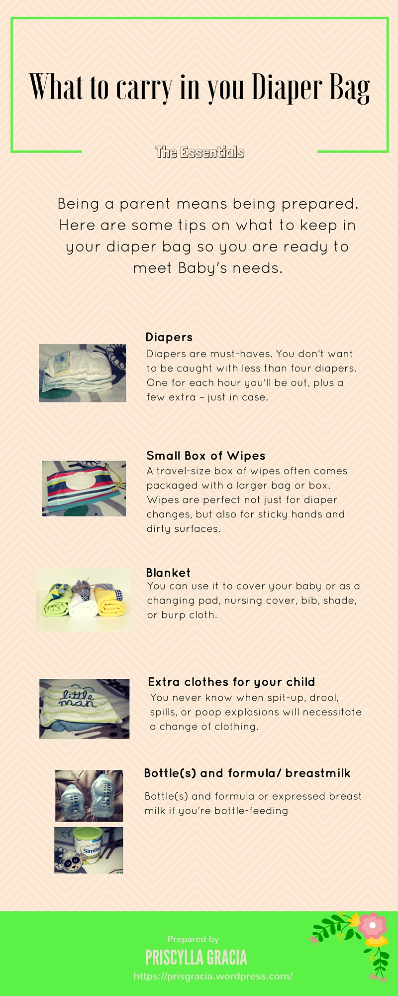 What’s in my Diaper Bag? tulips&peonies