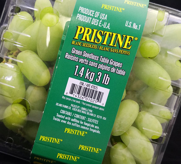 Pristine Grapes from Delano Farms and Four Star Fruit, Delano, California