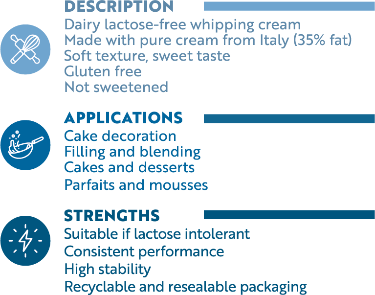 Whipping Lactos FREE Pristine professional